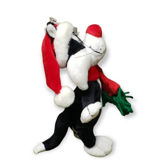 Warner Brothers Sylvester Santa Bean Bag Toy Plush • Christmas Stuffed Plush - Picture 4 of 7